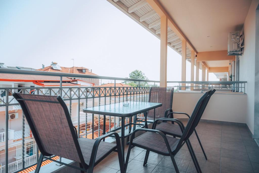 Balkón nebo terasa v ubytování Dionysos Rooms