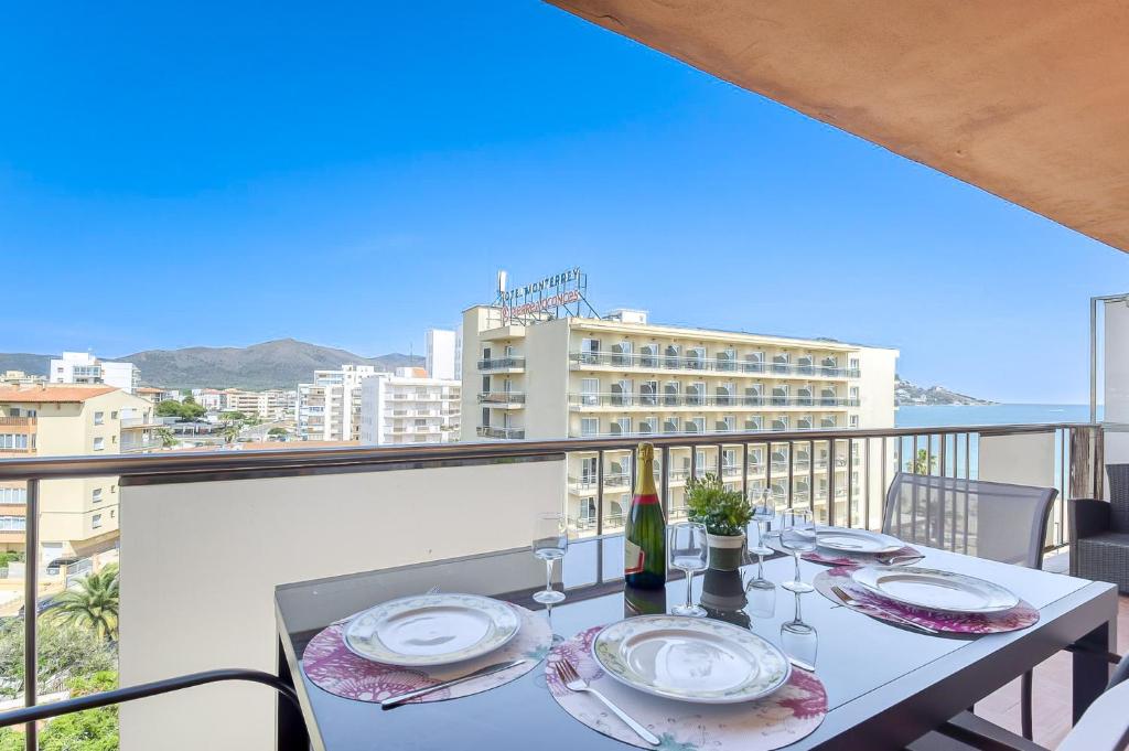 Balkón alebo terasa v ubytovaní Roses 3 Vistas Mar - Immo Barneda