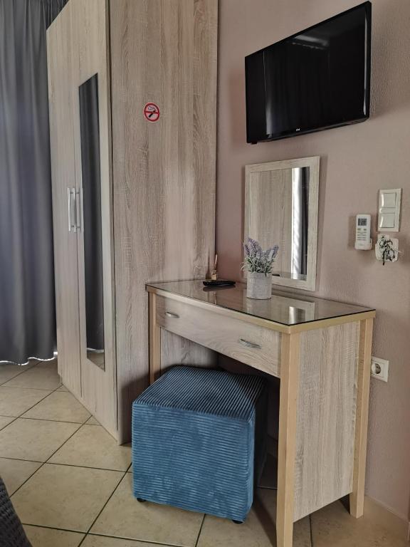 Telewizja i/lub zestaw kina domowego w obiekcie Villa Gallen