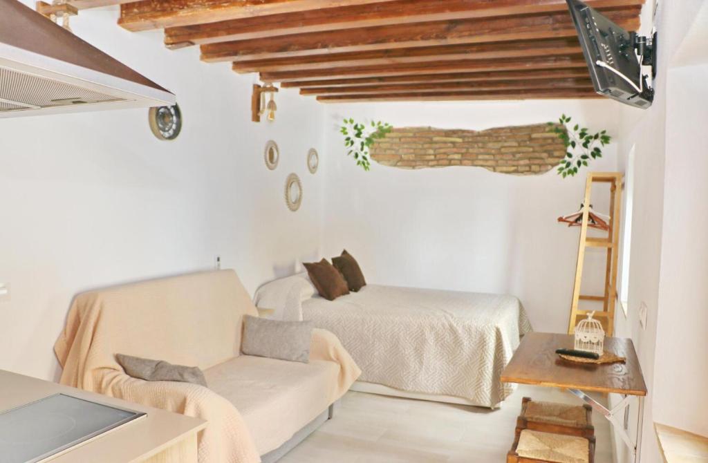 Posezení v ubytování Estudio La Piedra