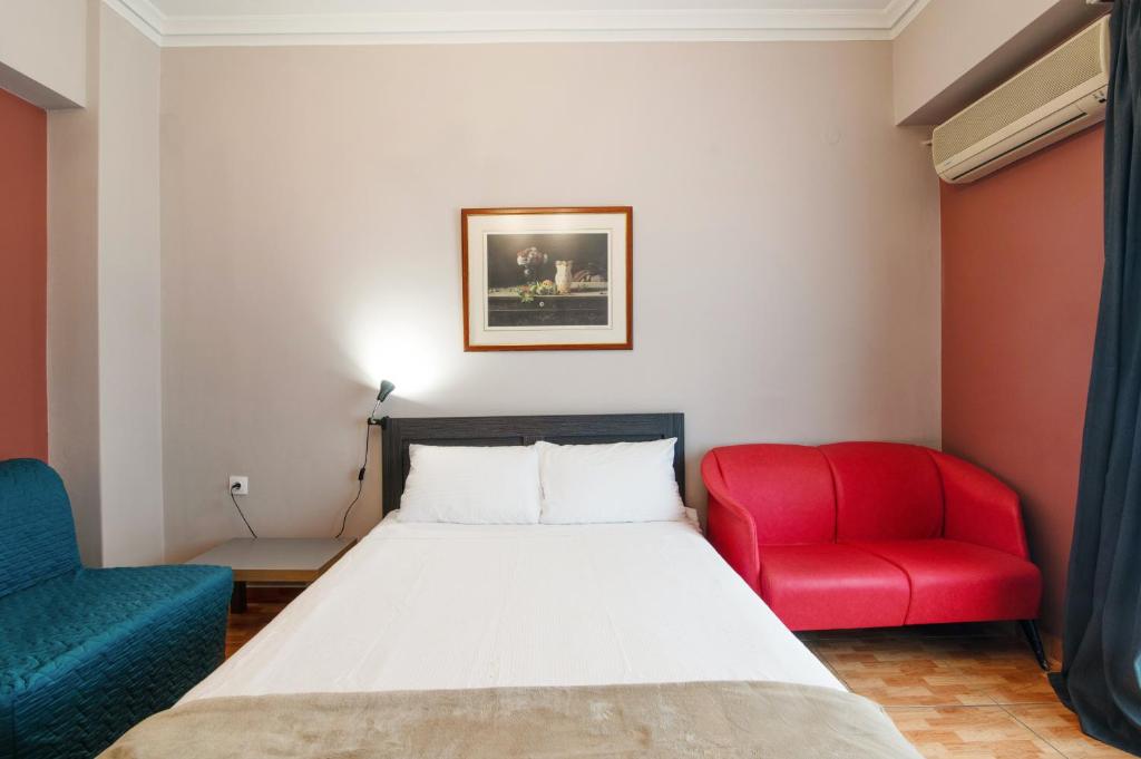 Postel nebo postele na pokoji v ubytování Charlie city center room