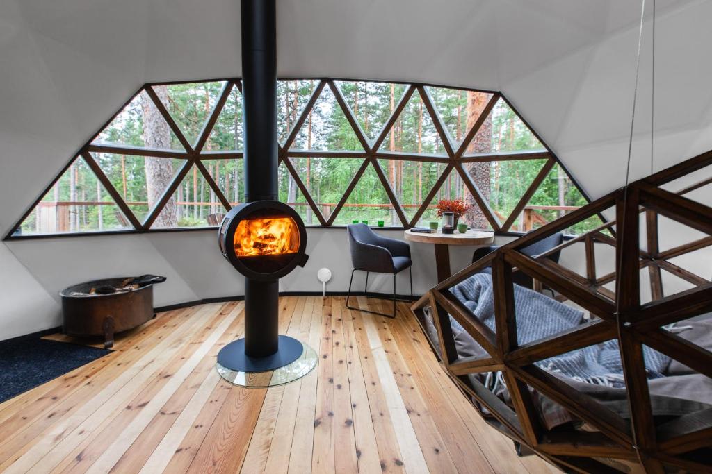 Fotografie z fotogalerie ubytování Treehouse dome v destinaci Vidnes