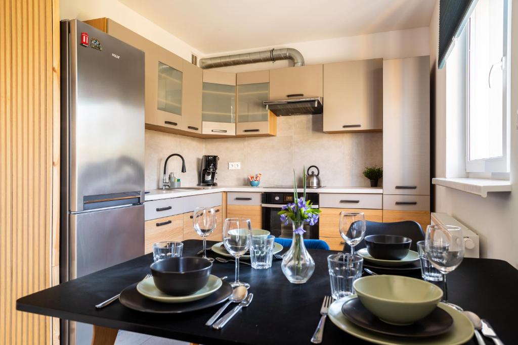 Kuchyňa alebo kuchynka v ubytovaní Apartamenty Cisza & Spoko! - ACCO RENT