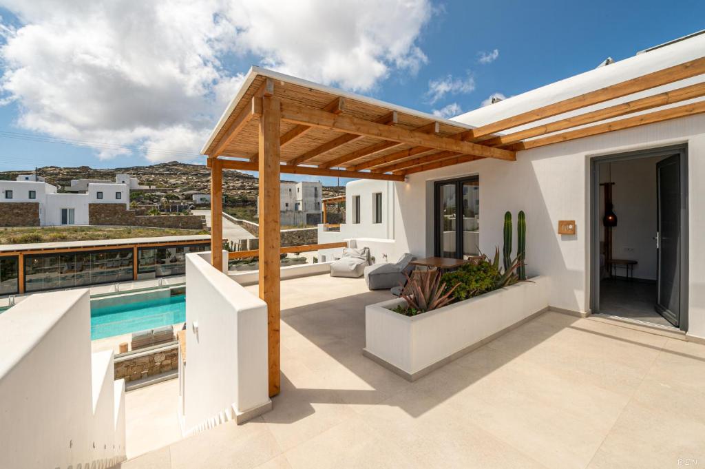 Bazén v ubytování Le Palme Mykonos nebo v jeho okolí