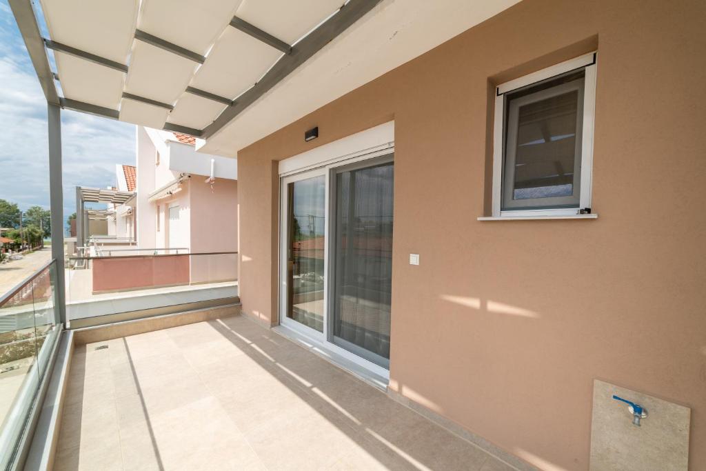 Balkón nebo terasa v ubytování Dionysos Residential Complex