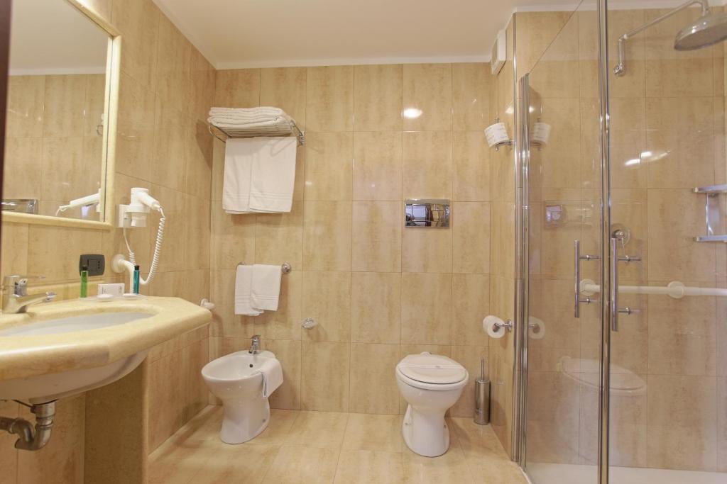 Koupelna v ubytování Hotel Della Valle