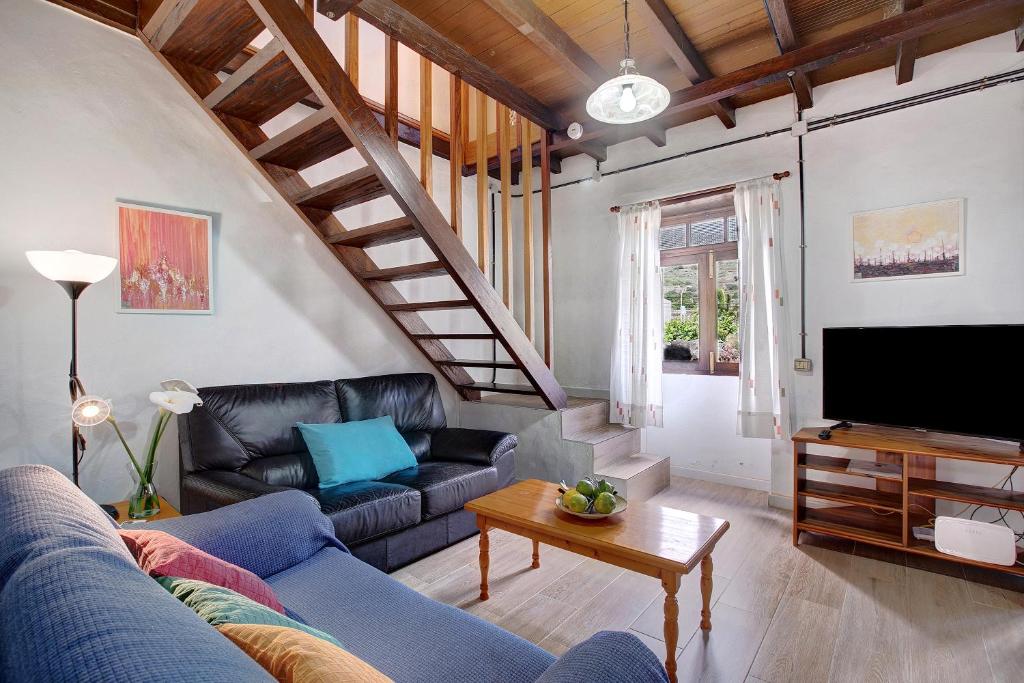 Χώρος καθιστικού στο Casa La Zahorra