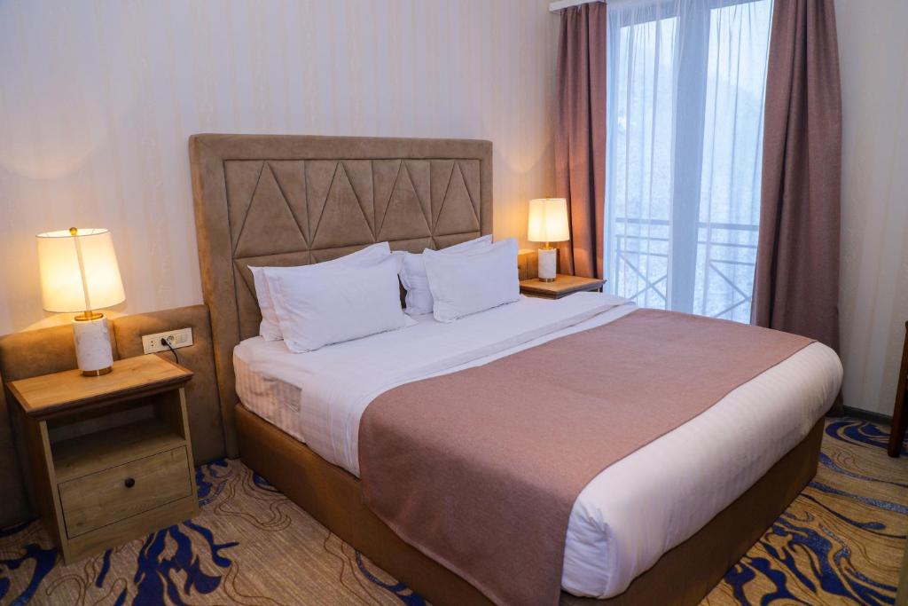 Postel nebo postele na pokoji v ubytování Aurora Resort, Tsaghkadzor