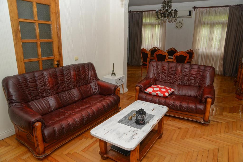 Posezení v ubytování Kvariati Residence