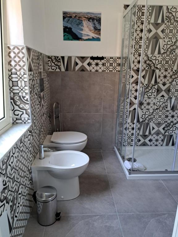 Koupelna v ubytování B&B Gergent