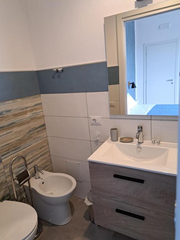 Koupelna v ubytování B&B Gergent