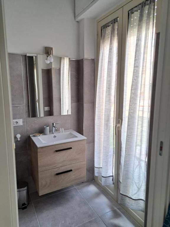 Koupelna v ubytování B&B Gergent
