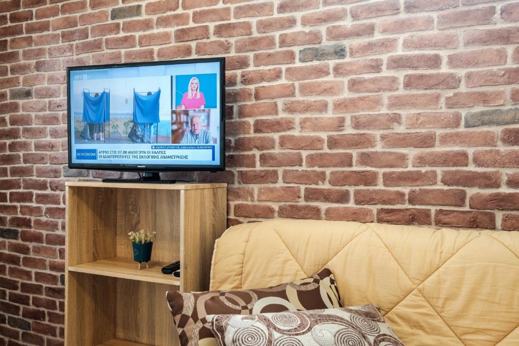 Televízia a/alebo spoločenská miestnosť v ubytovaní Pepe home