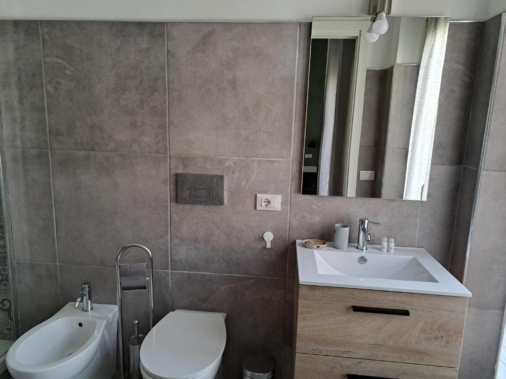 Koupelna v ubytování B&B Gergent