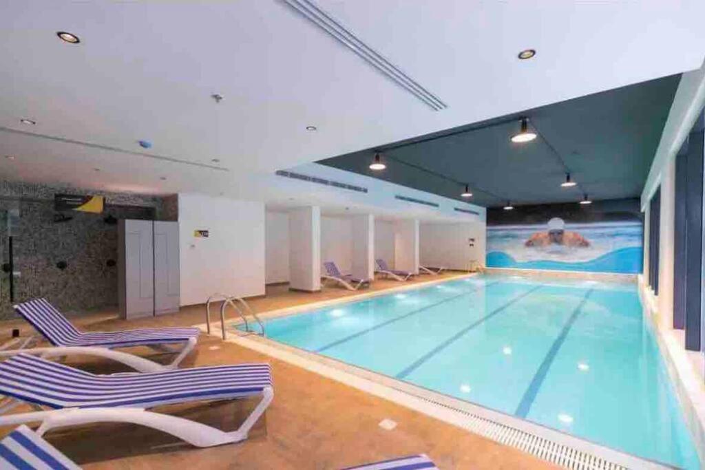 Modern complex apartment, self-check in