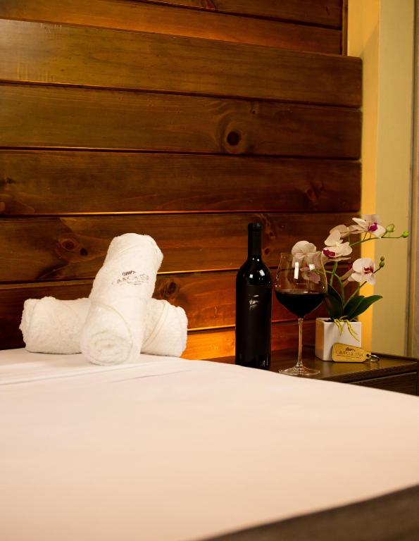Postel nebo postele na pokoji v ubytování Hotel Campo & Leña