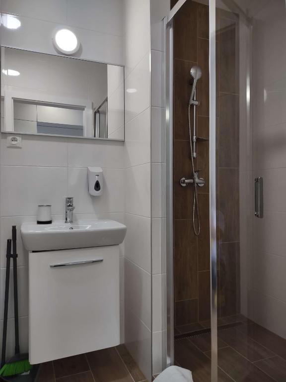Koupelna v ubytování Apartman Kyjev 2