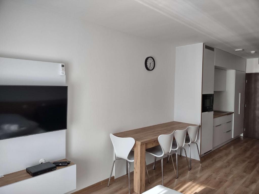 Kuchyň nebo kuchyňský kout v ubytování Apartman Kyjev 2