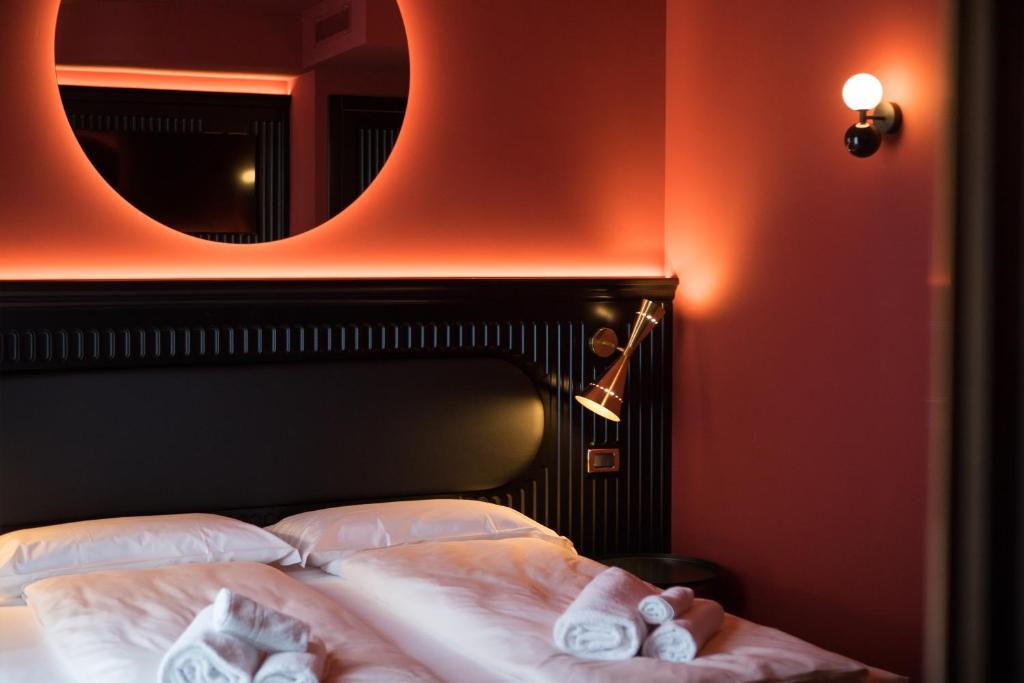 Postel nebo postele na pokoji v ubytování Hotel Miro'