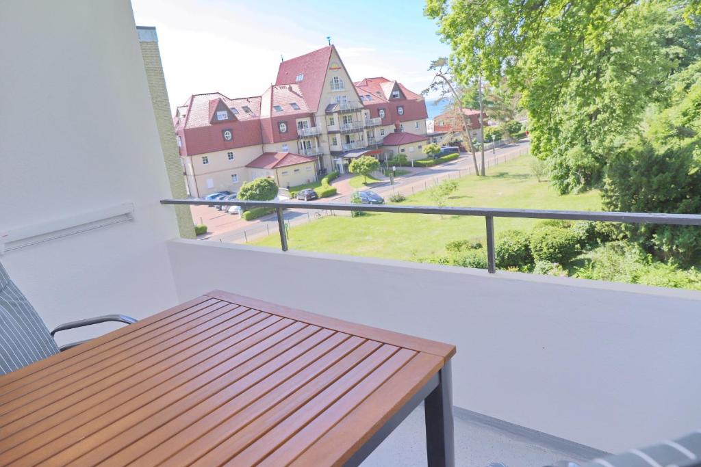 Balkón nebo terasa v ubytování Strandschloss App 39