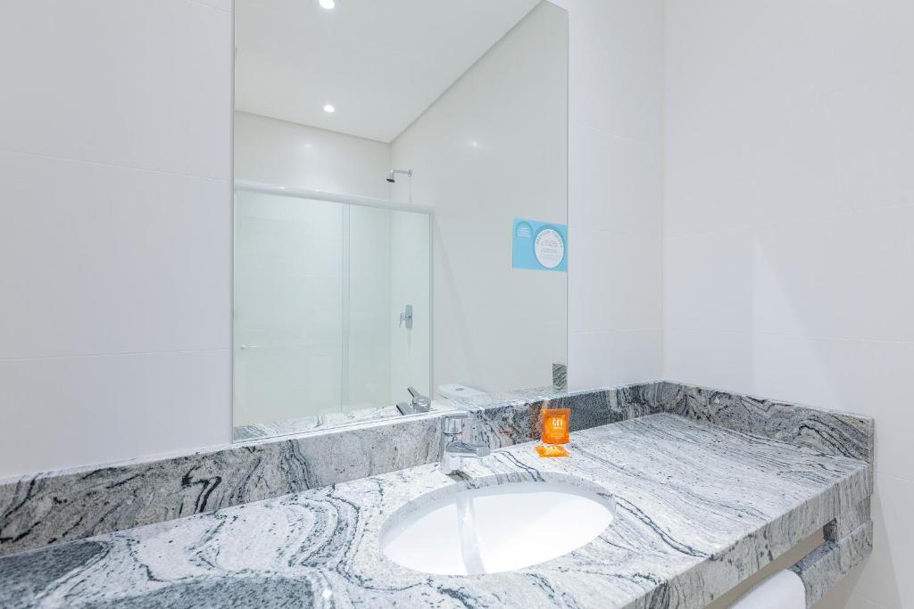 Koupelna v ubytování Tri Hotel Executive Osório