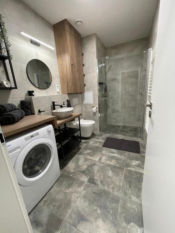 Koupelna v ubytování Apartmán Bella