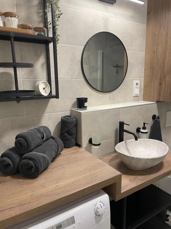 Koupelna v ubytování Apartmán Bella