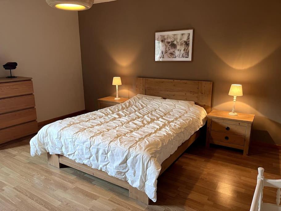 Postel nebo postele na pokoji v ubytování Charme gîte Vacances Véro