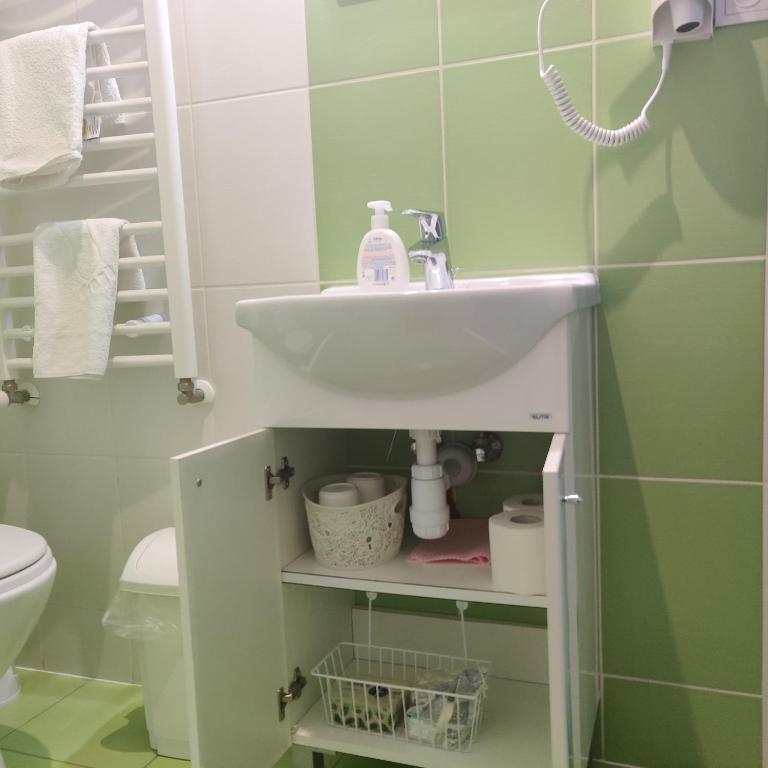 Kúpeľňa v ubytovaní Cztery Pory Roku