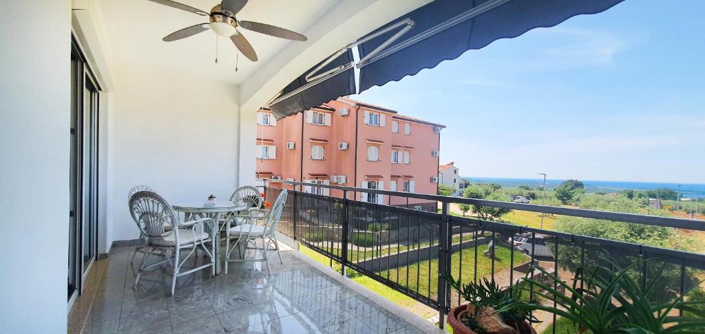Balkón nebo terasa v ubytování Panorama