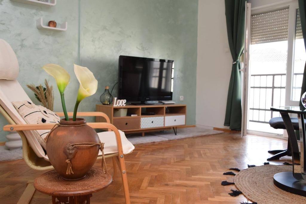 TV a/nebo společenská místnost v ubytování NADA