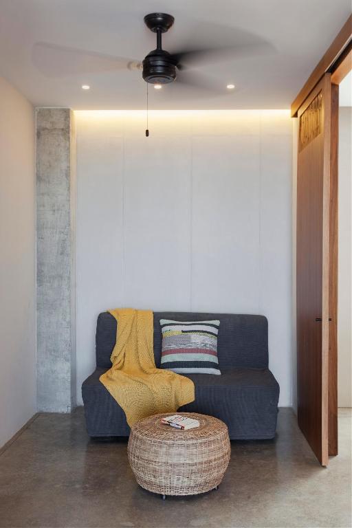 Posezení v ubytování Eolia Sustainable Design Hotel