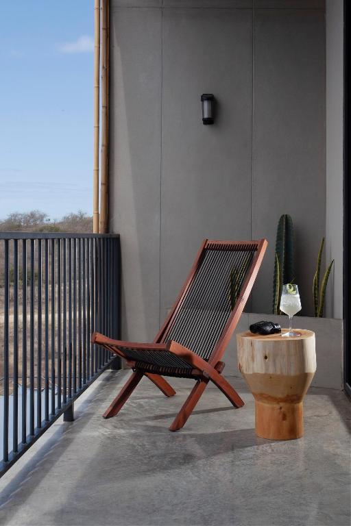 Balkón nebo terasa v ubytování Eolia Sustainable Design Hotel