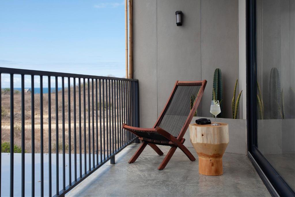 Balkón nebo terasa v ubytování Eolia Sustainable Design Hotel