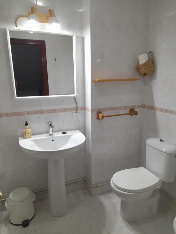 Koupelna v ubytování Olor a mar