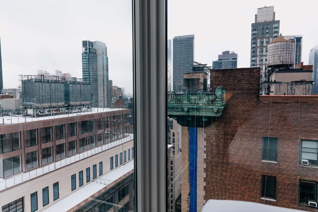 Nespecifikovaný výhled na destinaci New York nebo výhled na město při pohledu z hotelu