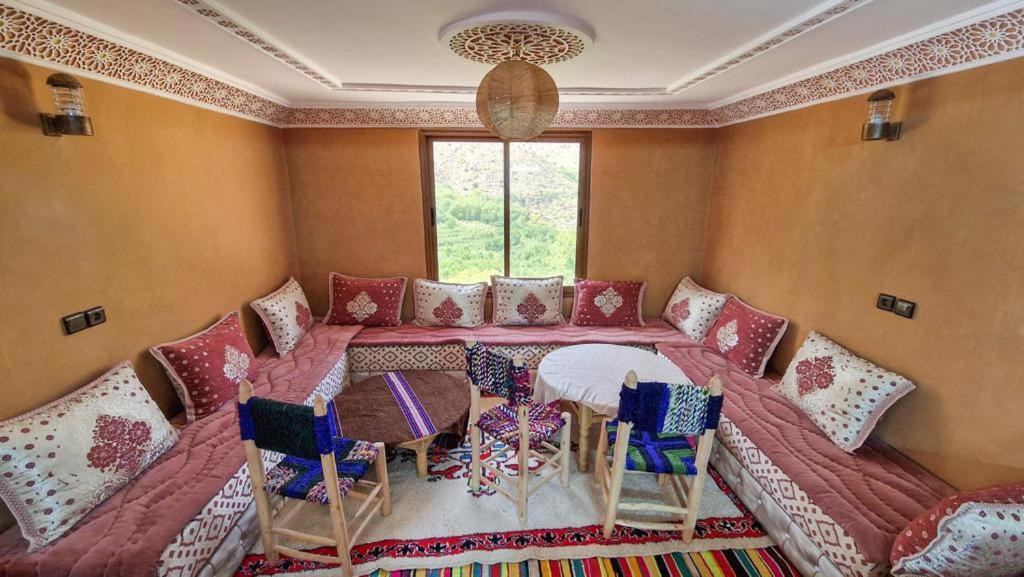 Posezení v ubytování Atlas mountains Lodge