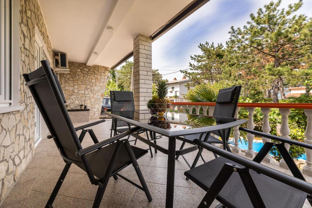 Balkón nebo terasa v ubytování Apartments Vugrin