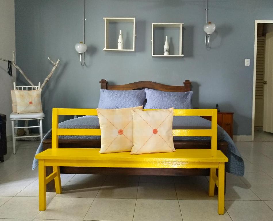 Posezení v ubytování Habitación Casa Las Aves