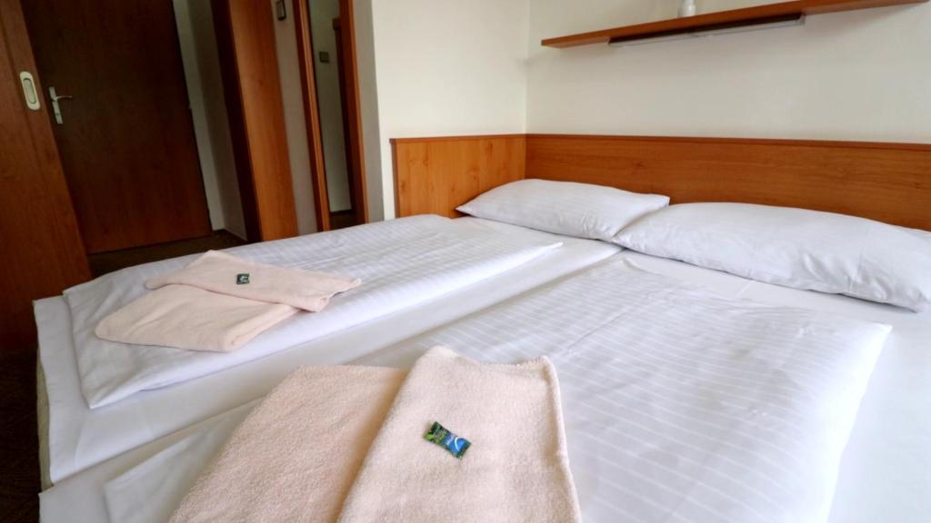 Postel nebo postele na pokoji v ubytování Horský Hotel Neptun
