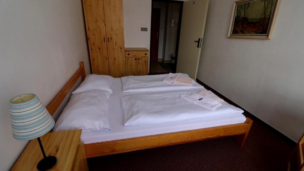 Postel nebo postele na pokoji v ubytování Horský Hotel Neptun