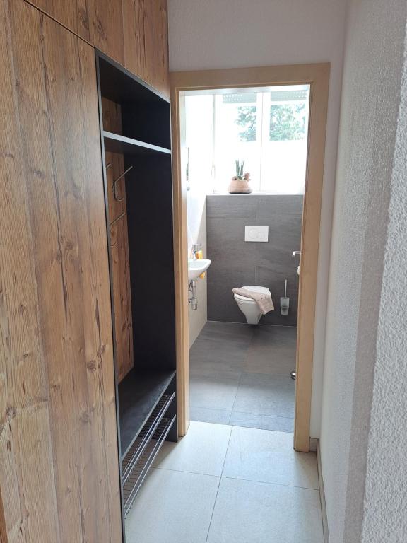 Koupelna v ubytování Haus Tirol Appartements
