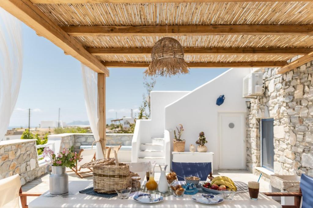 A balcony or terrace at Naxos Pantheon House Panoramic View