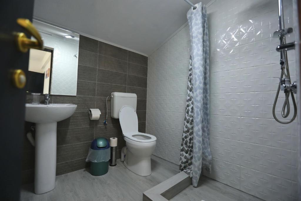 Koupelna v ubytování Casa Izabela
