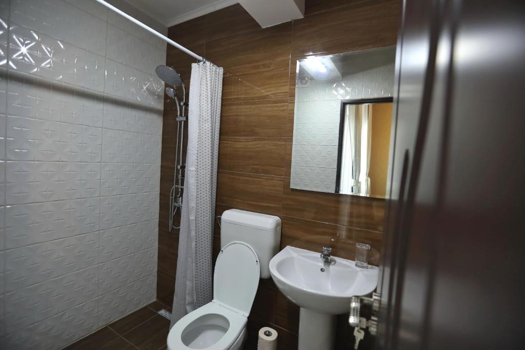 Koupelna v ubytování Casa Izabela