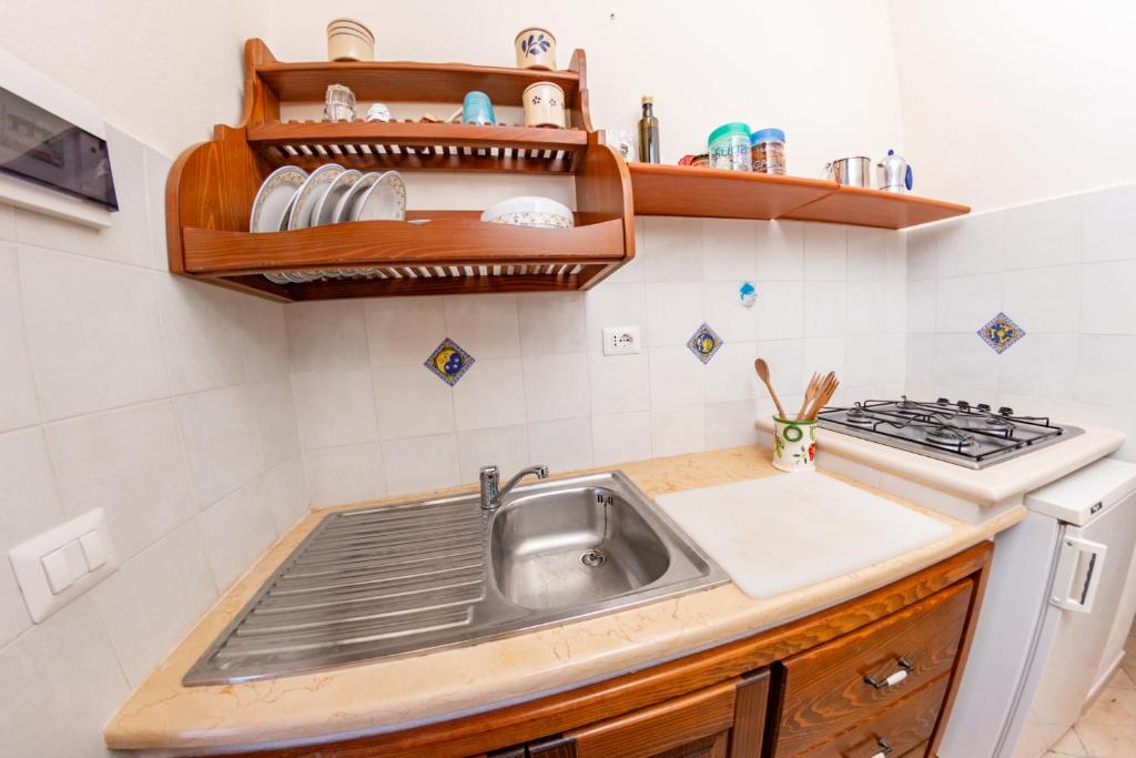 Kuchyň nebo kuchyňský kout v ubytování Agriturismo Al Cappero