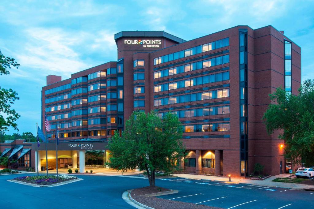 a rendering of the front of a hotel at Four Points by Sheraton Richmond in Midlothian