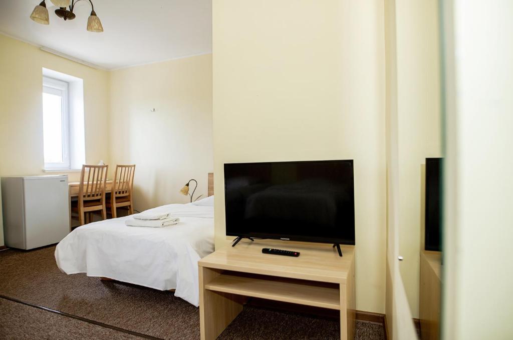 TV a/nebo společenská místnost v ubytování Hotel Tomas