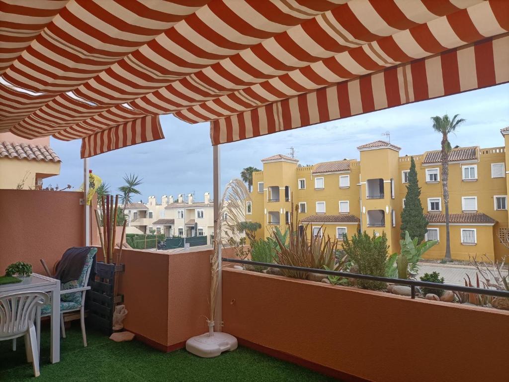 Balkón alebo terasa v ubytovaní PARQUE VERA Naturista FKK PLAYA, free Wifi