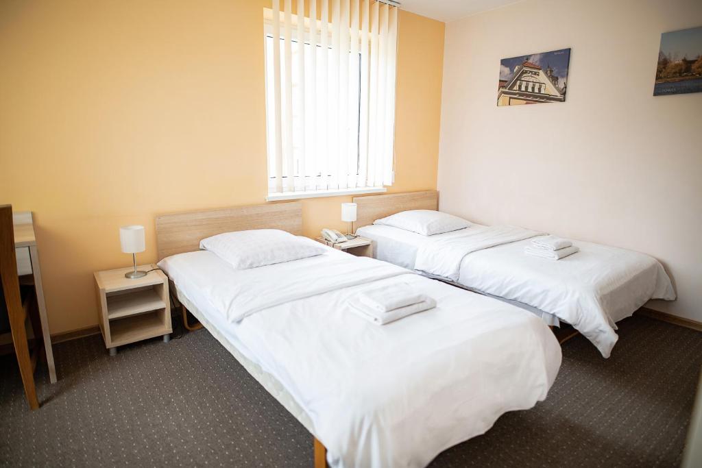 Postel nebo postele na pokoji v ubytování Hotel Tomas